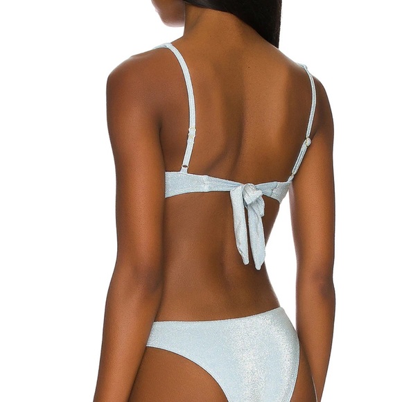 Monday swimwear Clovelly Bikini Top Powder Blue L - Picture 3 of 5